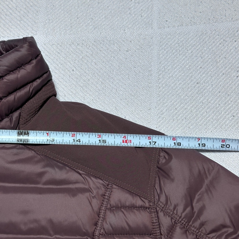 Kuhl Spyfire Jacket Women Large 800 Down Fill Quilted Full Zip Puffer Burgundy - Picture 16 of 16